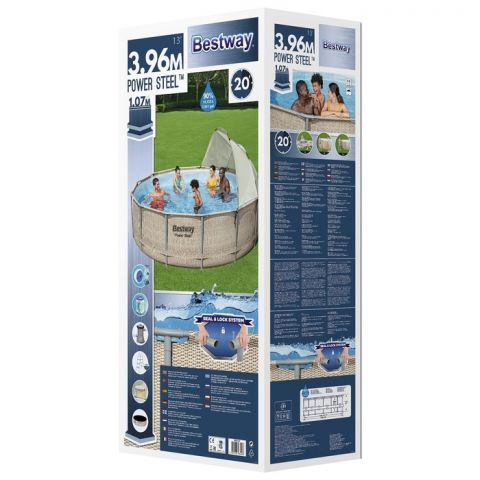 Бассейн каркасный Bestway Power Steel 396 x 107 см (5614V) 