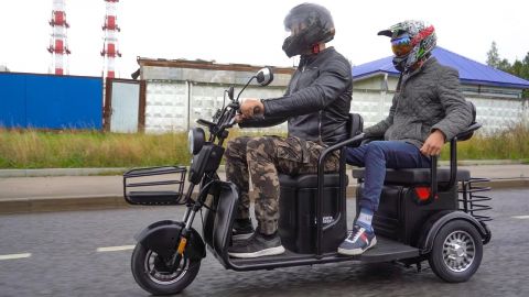 Электротрицикл WHITE SIBERIA SIBTRIKE R 2000W