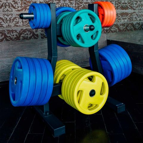 Диск обрезиненный FASSION цветной D51 мм PROFI-FIT 1,25 кг