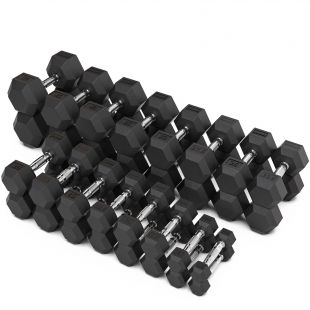 Набор гантелей гексагональных (пары) от 1-50 кг VF-SET1110