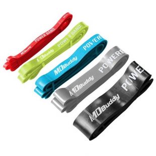 Резиновая петля тренировочная S(2,2 см) длинная MD Buddy MD1353 салатовая